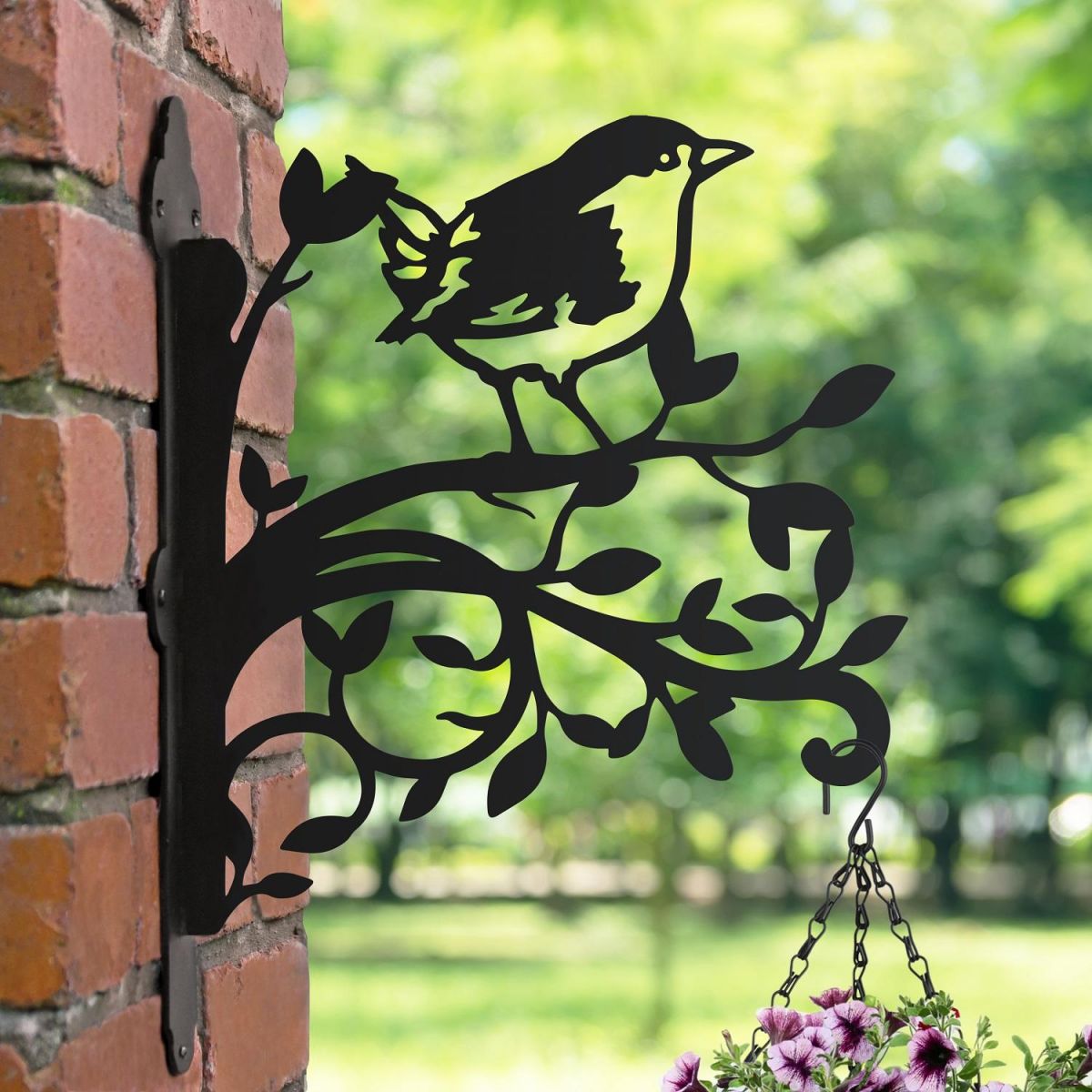 Wren & Branches Hanging Basket Bracket 