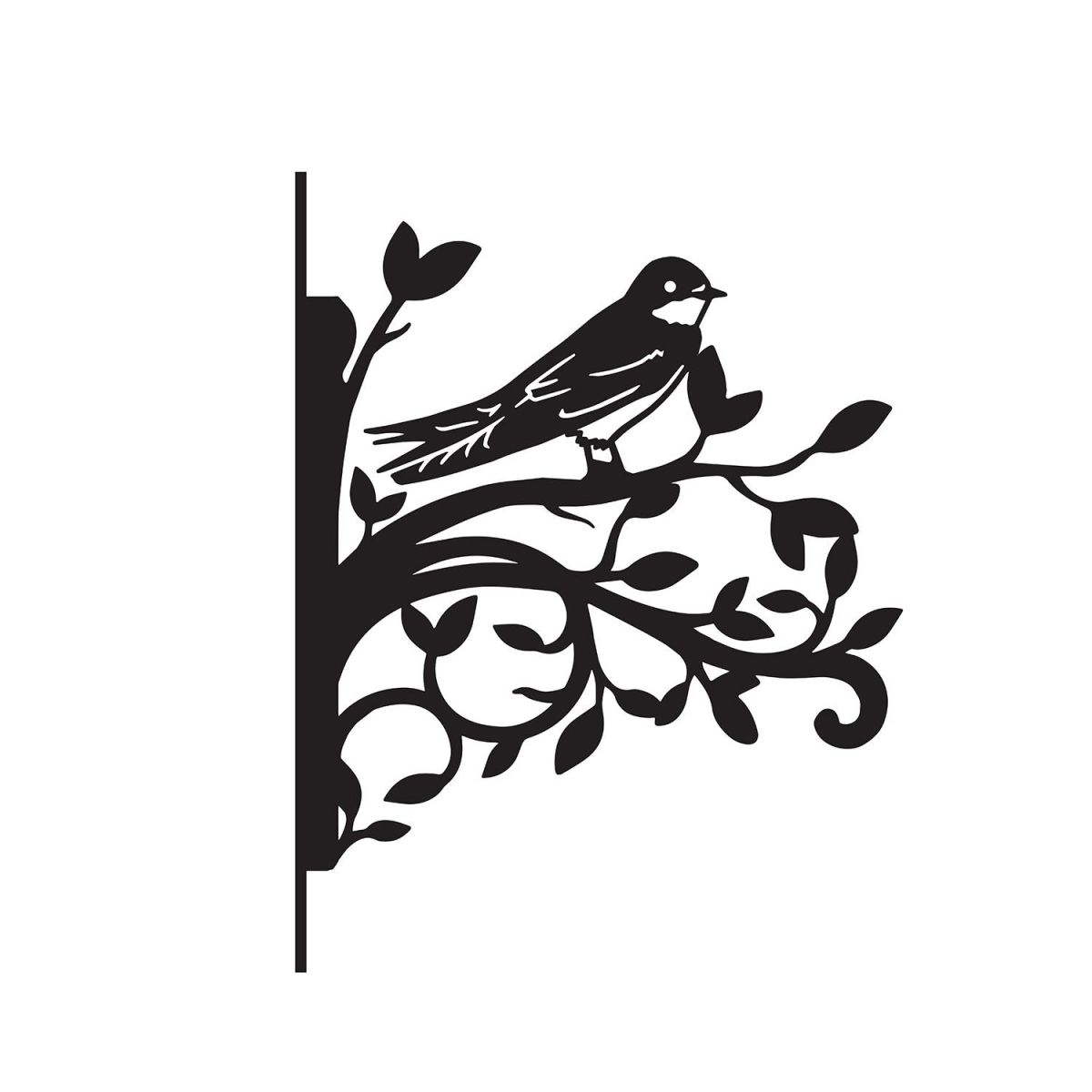 House Martin Iron Hanging Basket Bracket in Black