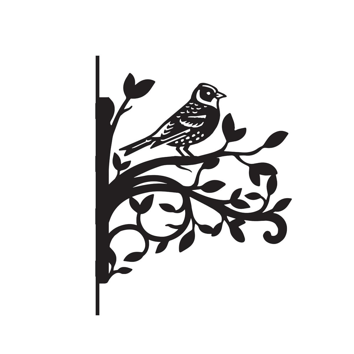 Brambling Iron Hanging Basket Bracket in Black