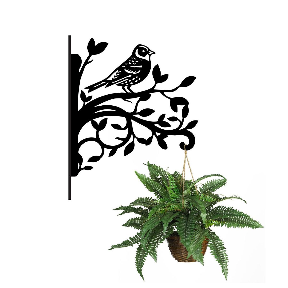 Brambling Iron Hanging Basket Bracket Holding a Hanging Basket