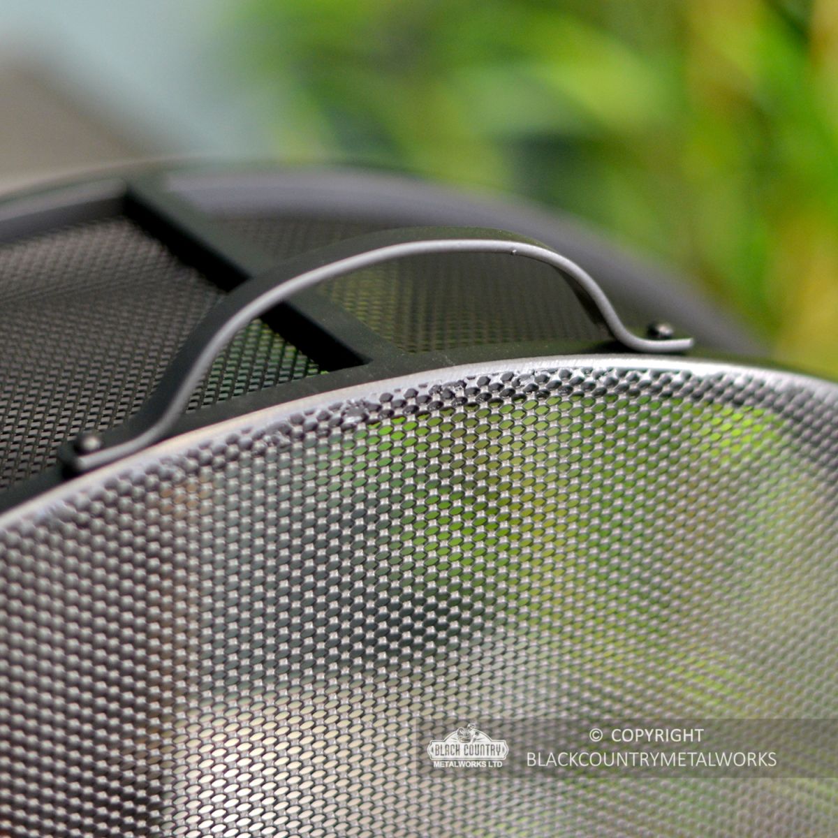 Close-up of the Carry Handle on the Top of the Fire Guard