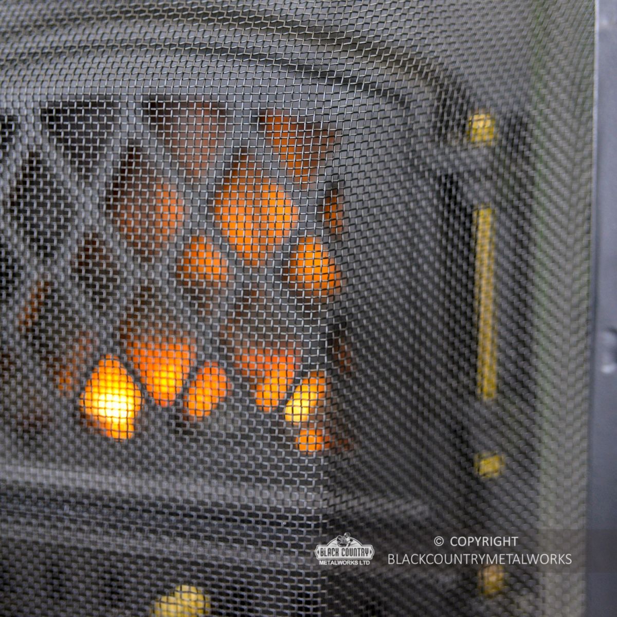 Close-up of the Mesh on the Fire Screen