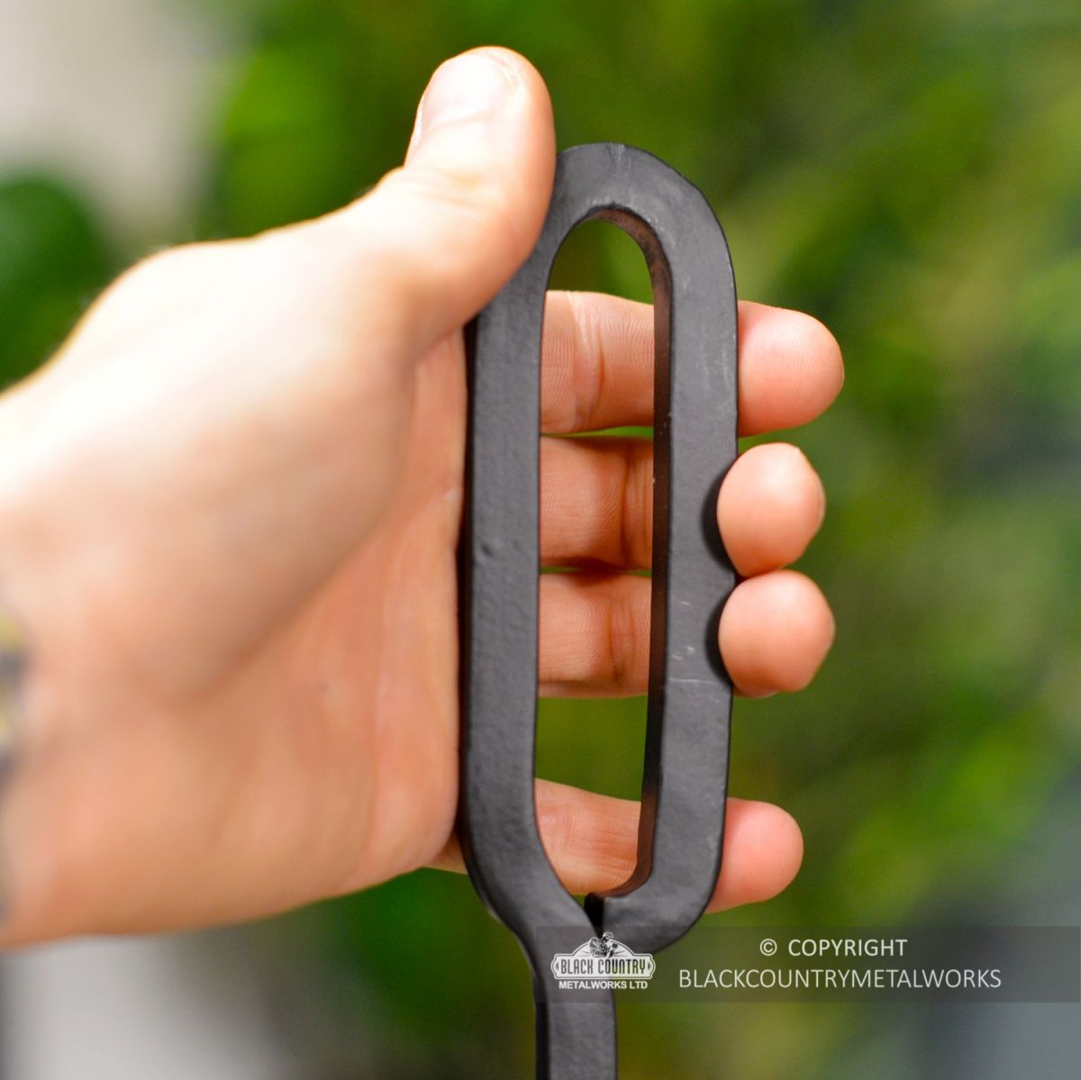 Looped Handle on the Ash Scraper to Scale Looped Handle on the Ash Scraper to Scale