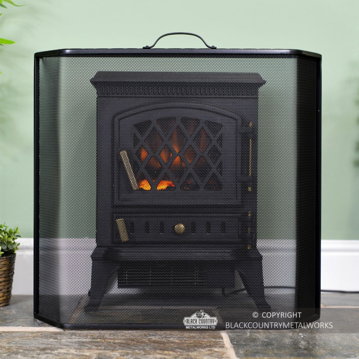 Front View of the Arched Boxed Spark Guard