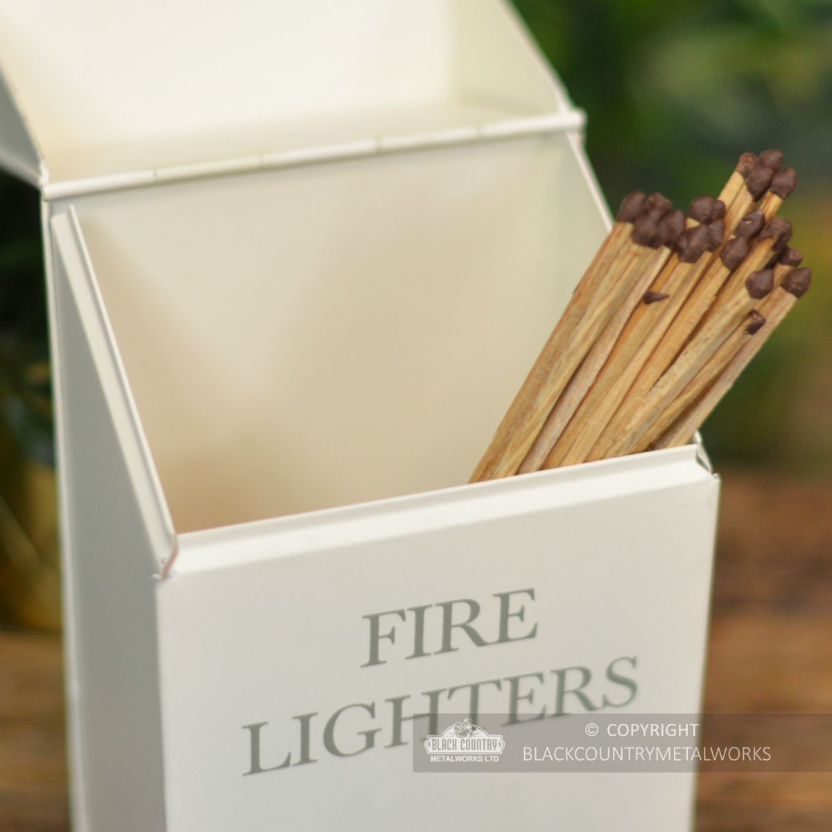 View of the Inside of the Fire Lighters Box