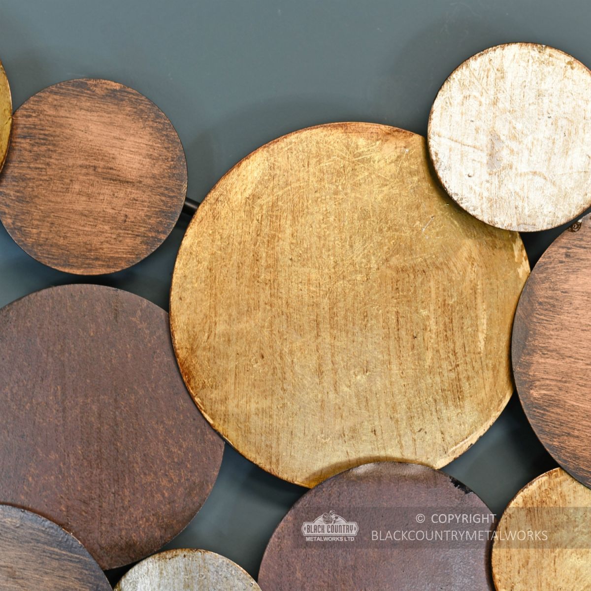 Circular Gold Modern Wall Art