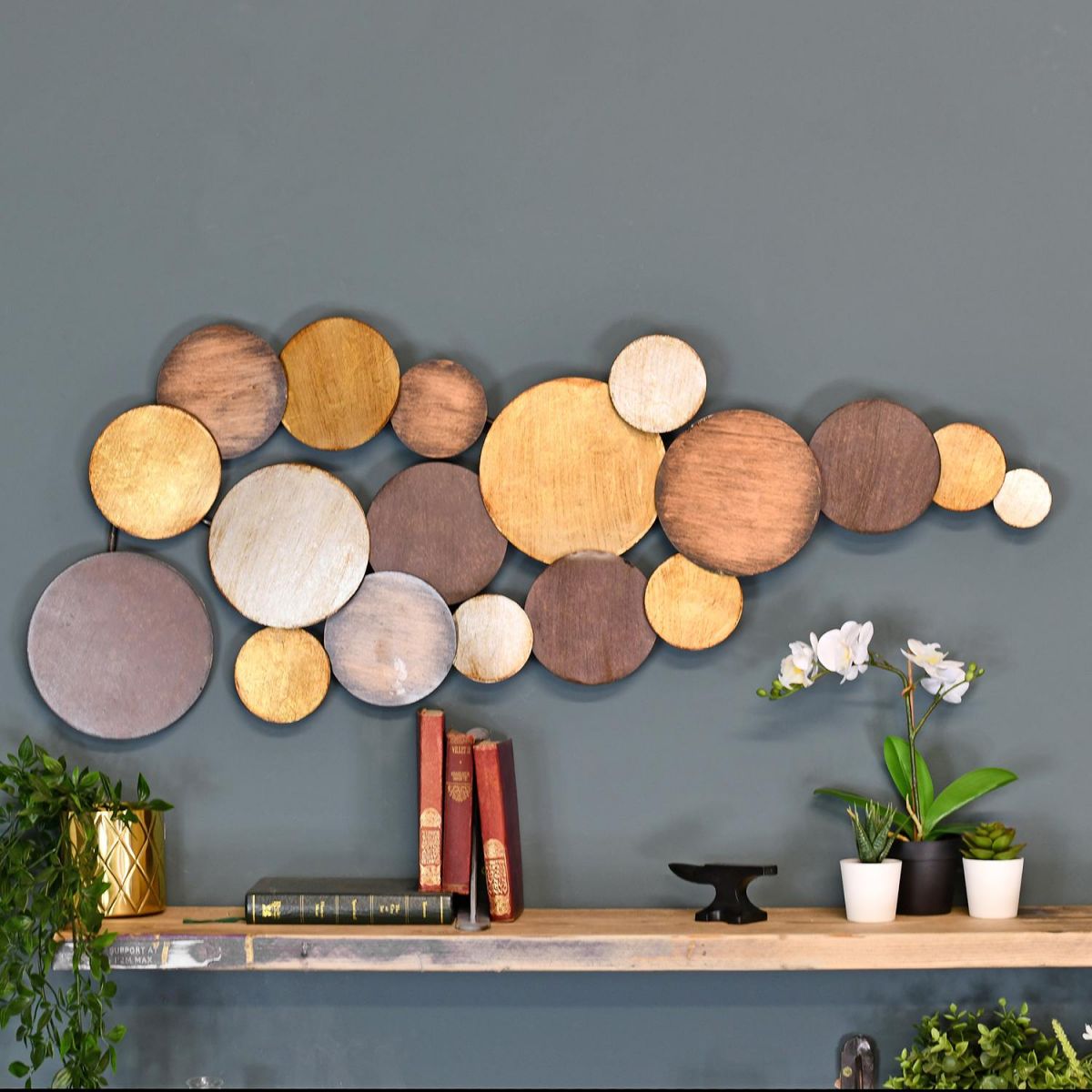 Circular Gold Modern Wall Art