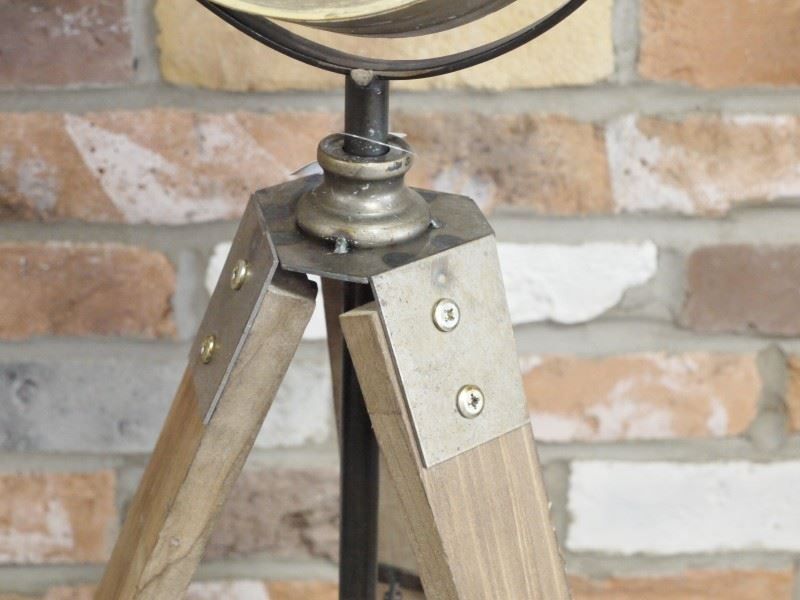 French Inspired Free Standing Clock on Tripod - Close Up of Tripod