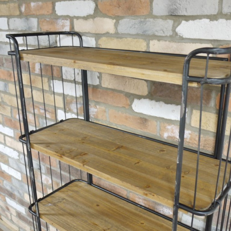 Close up of Wooden Shelving Unit  Close up of Wooden Shelving Unit