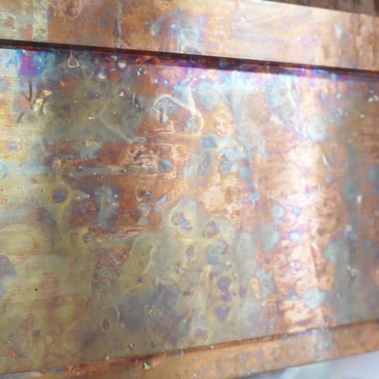 Close-Up of Antique Copper Finish Close-Up of Antique Copper Finish