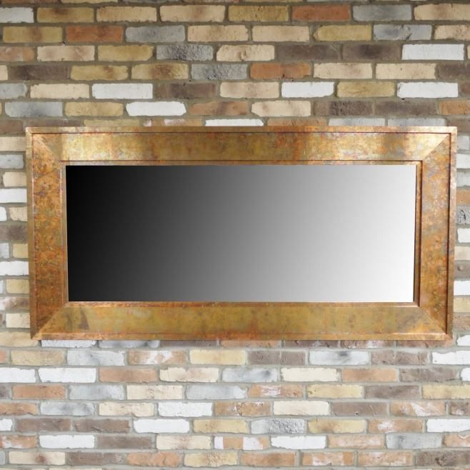 Rustic Copper Wall Mirror - Rectangular Rustic Copper Wall Mirror - Rectangular
