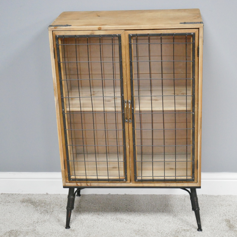 Two Door Industrial Caged Cabinet Empty  Two Door Industrial Caged Cabinet Empty