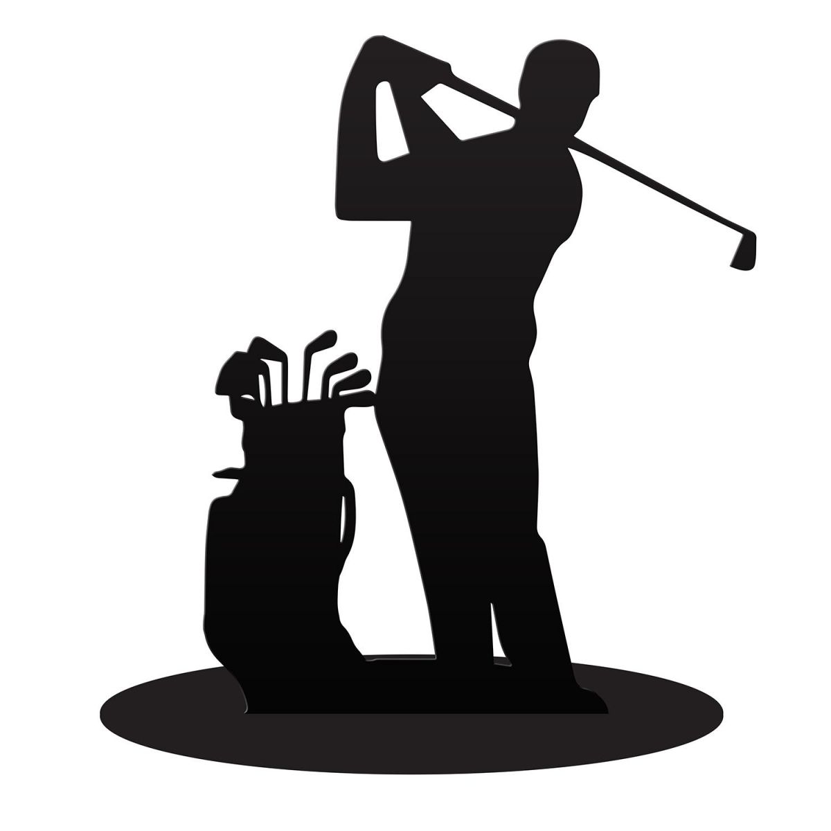 Golfer Iron Door Stop in Black Golfer Iron Door Stop in Black