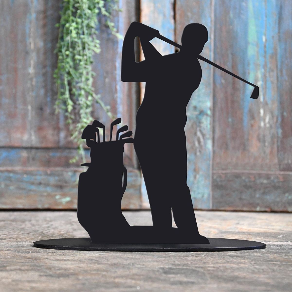 Golfer Door Stop Created Out of Iron Golfer Door Stop Created Out of Iron