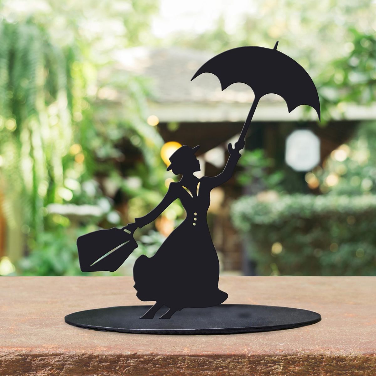 Mary Poppins Silhouette Ornament Created From Steel