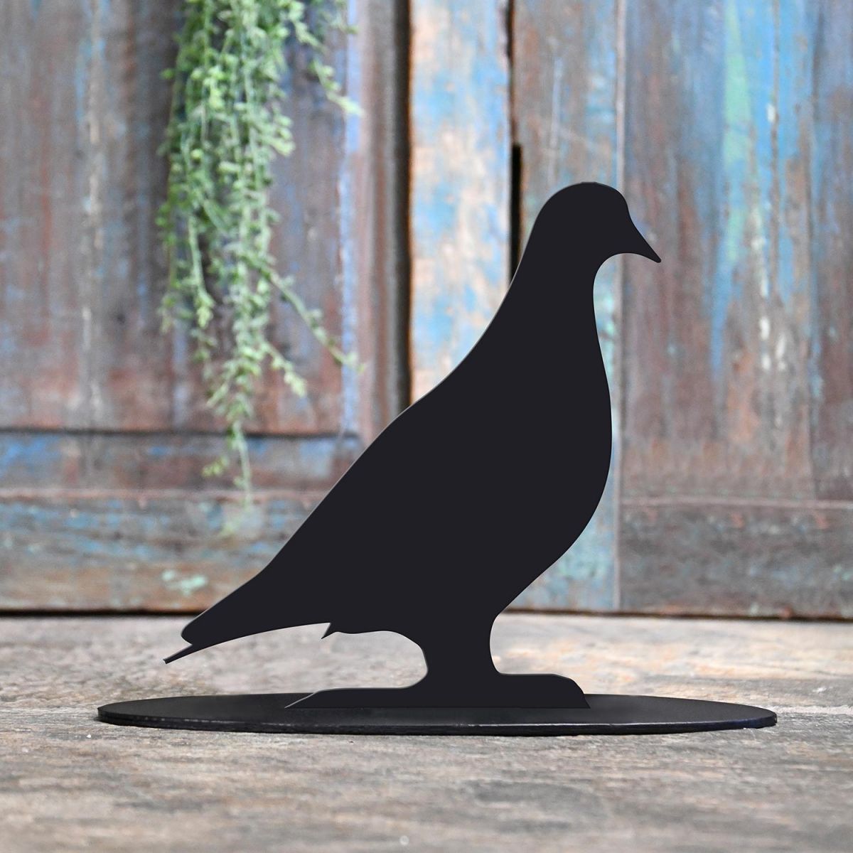 Pigeon Iron Door Stop in Black