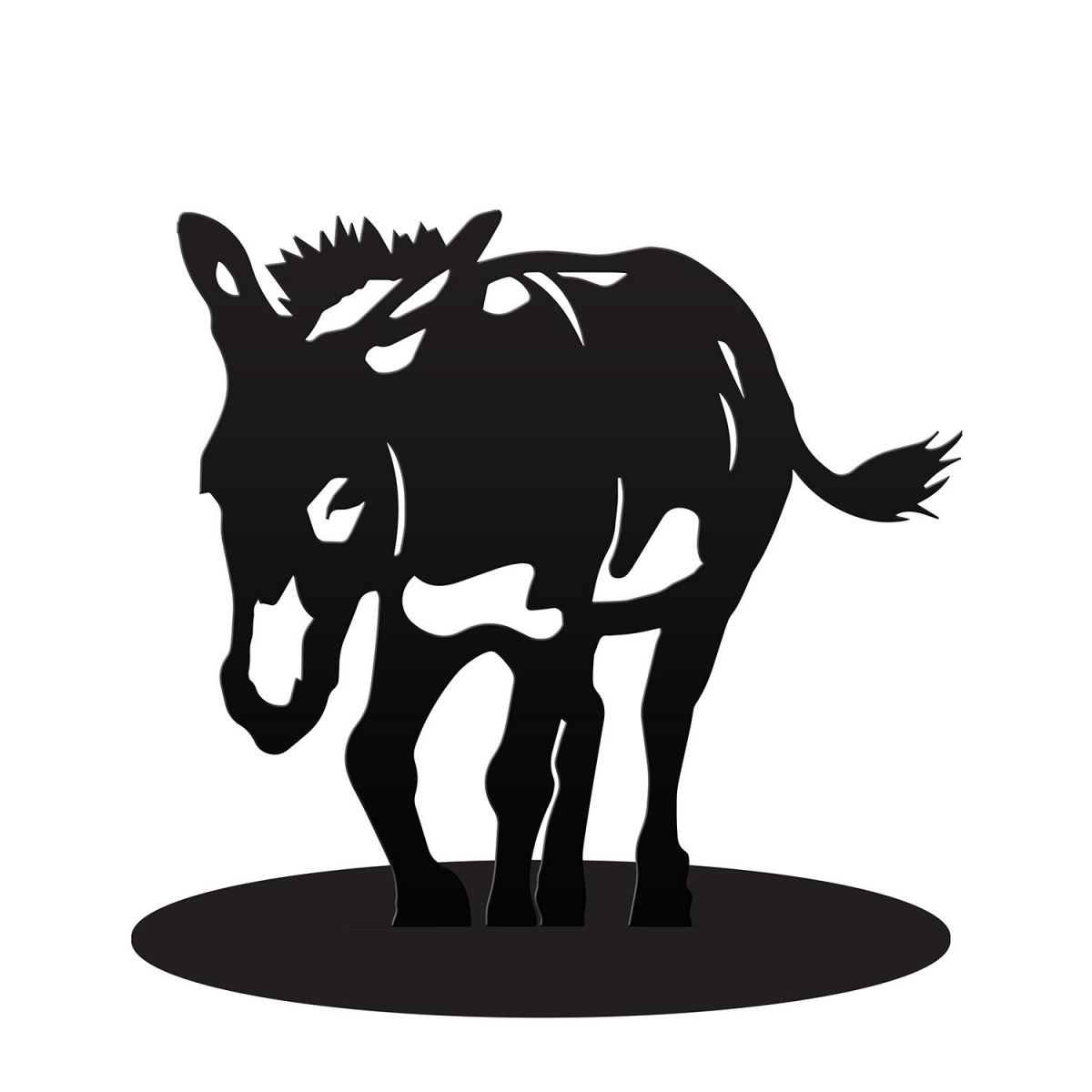 Donkey Door Stop Created Out of Iron