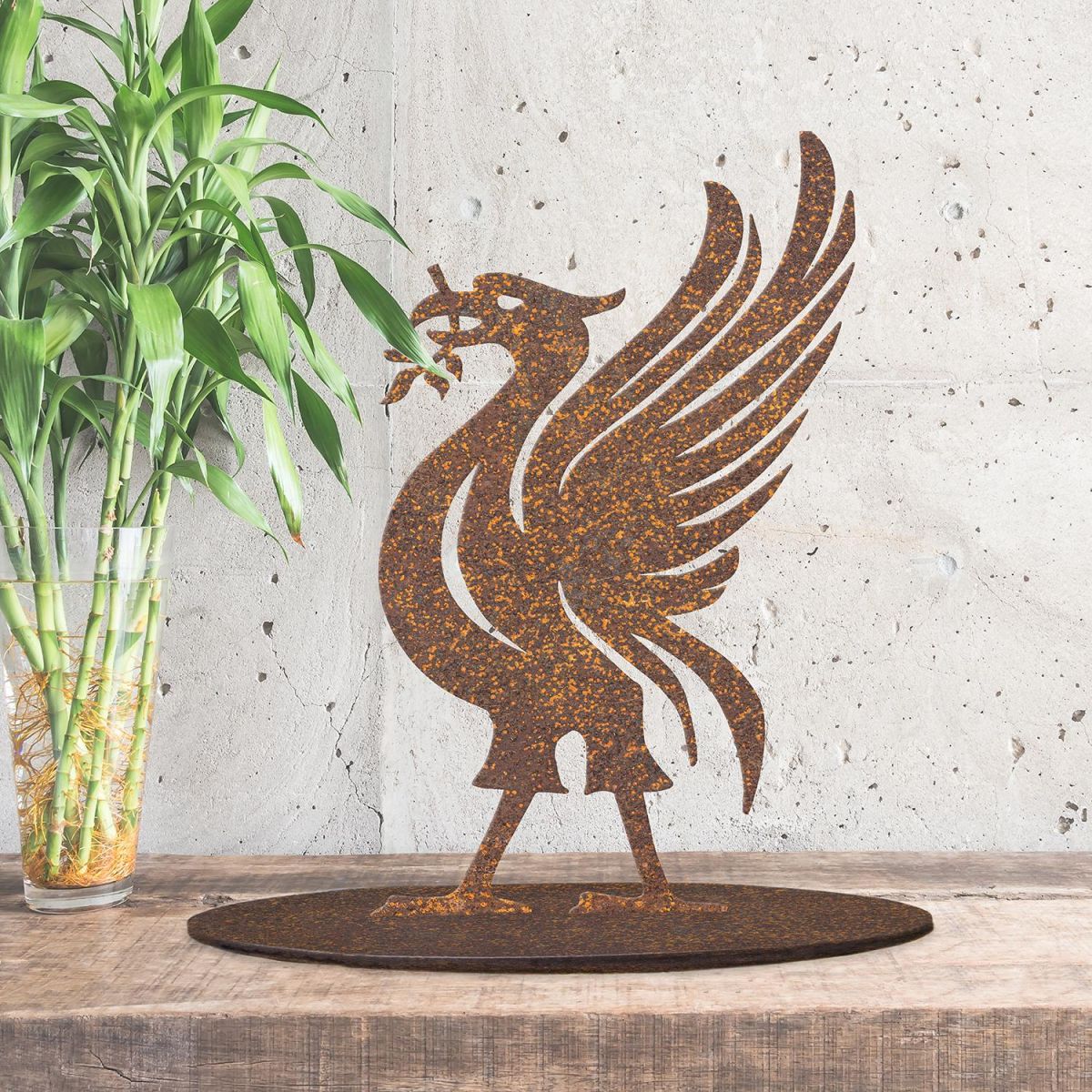 Rustic Liver Bird Silhouette Ornament in Side in the Conservatory 