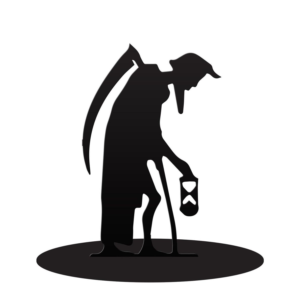 Old Father Time Door Stop Created Out of Iron Old Father Time Door Stop Created Out of Iron