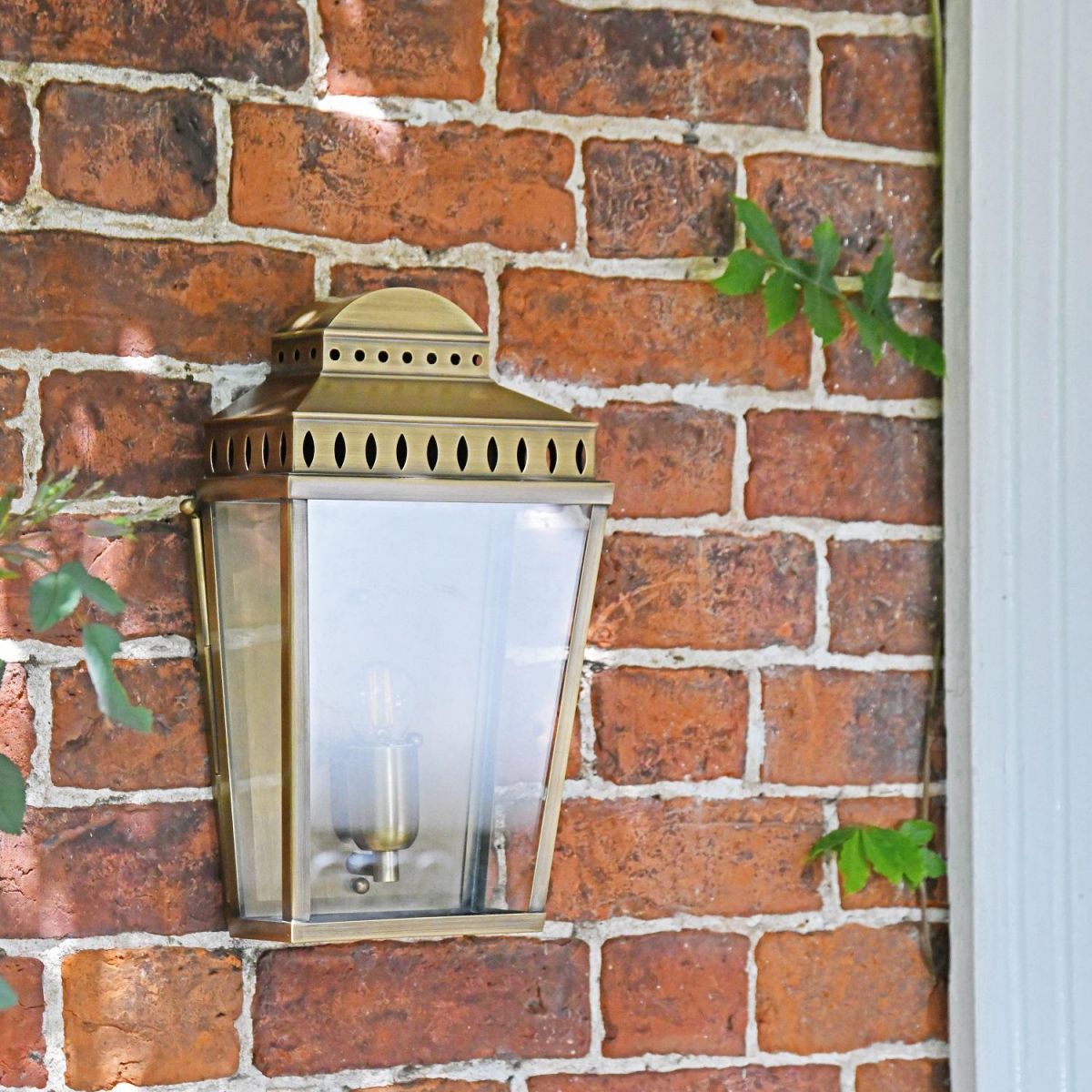Georgian Manor in antique brass in situ 