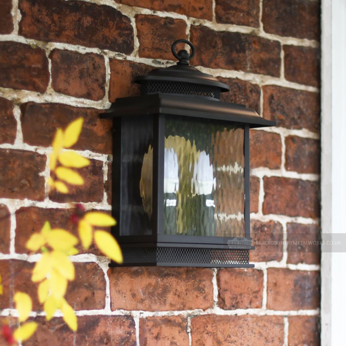 "Endon Harbour" Dark Bronze Traditional Dual Bulb Wall Light