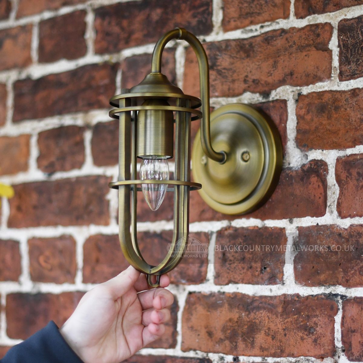 Scale image of Brass Wall Lantern Scale image of Brass Wall Lantern