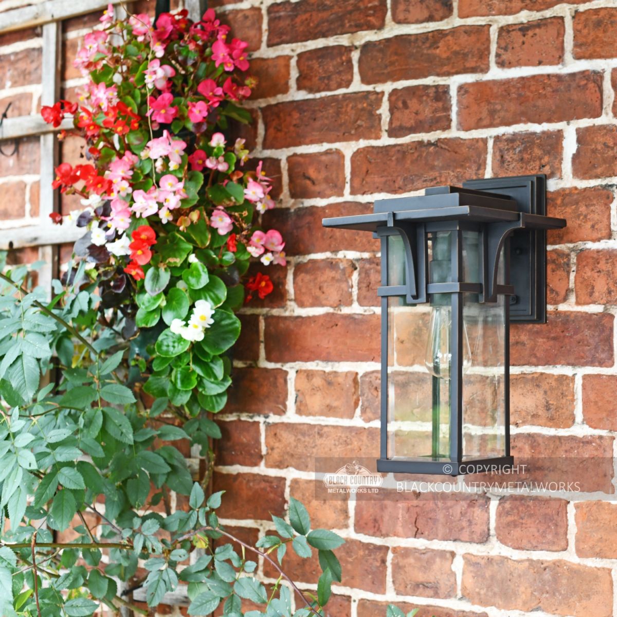 Art Deco Antique Bronze Medium Wall Lantern