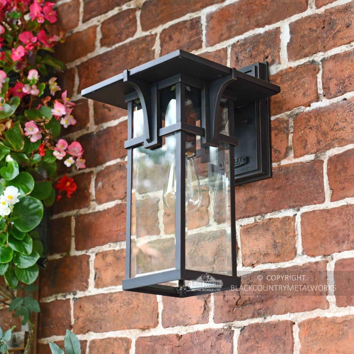 Art Deco Antique Bronze Medium Wall Lantern