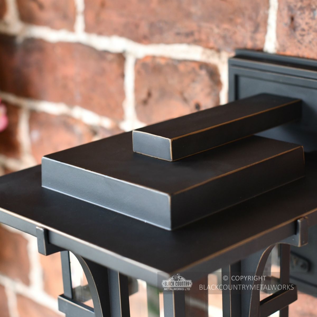 Art Deco Antique Bronze Medium Wall Lantern