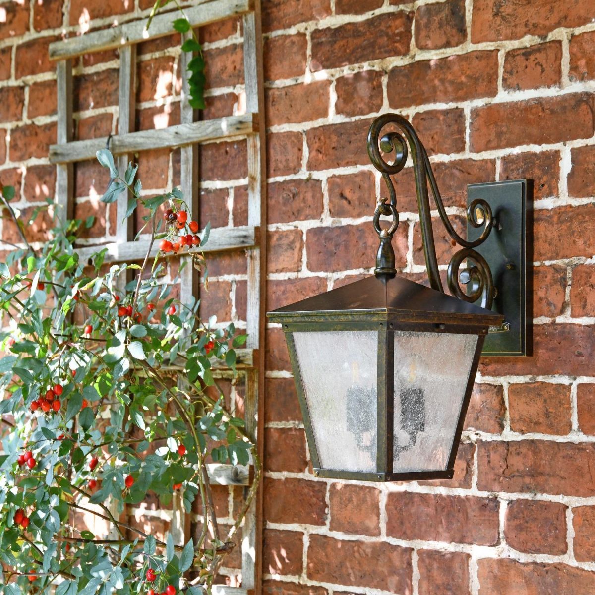 "Pennerley" Traditional Medium Dark Bronze Wall Light in full  "Pennerley" Traditional Medium Dark Bronze Wall Light in full