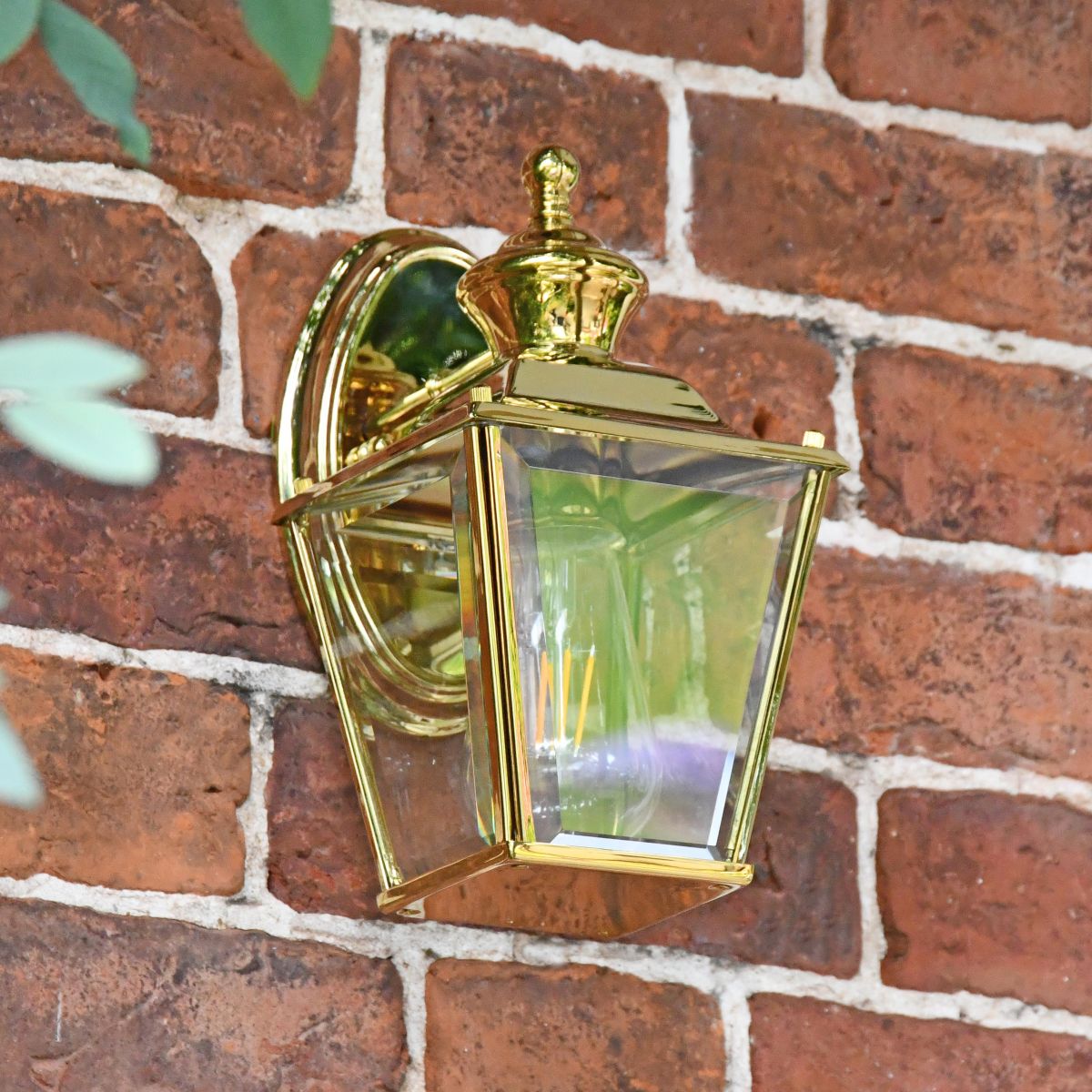 Polished Brass Top-Fix Lantern in Situ Polished Brass Top-Fix Lantern in Situ