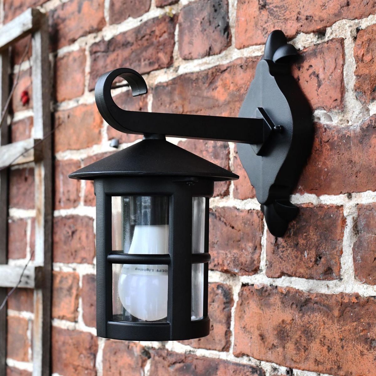 Black Cylinder Porch lantern Black Cylinder Porch lantern