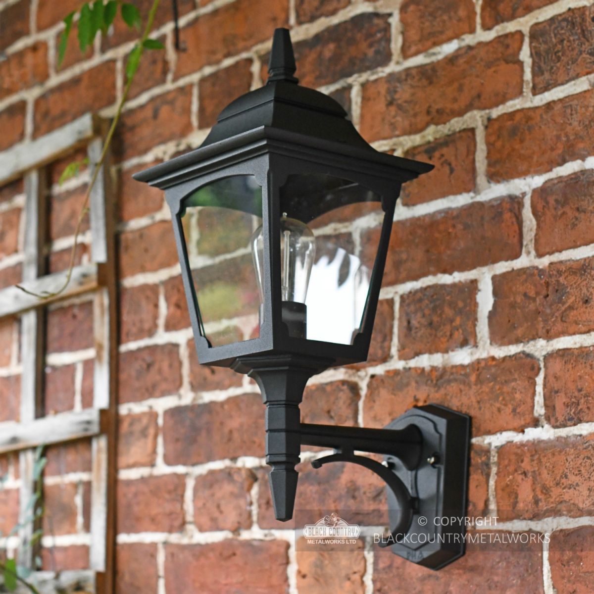 "Tattershall" Traditional Black Wall Lantern 
