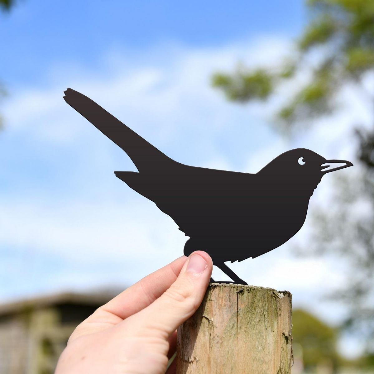 Fence Topper with Blackbird design 