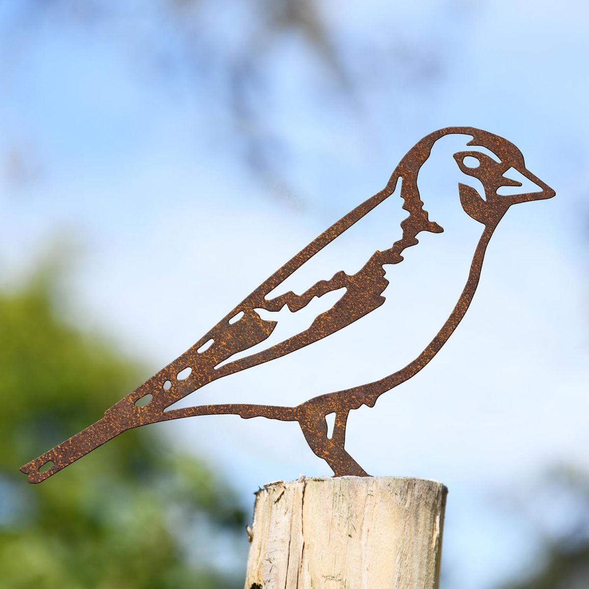 Goldfinch Fence Topper in Use on the Top of a Fence Goldfinch Fence Topper in Use on the Top of a Fence