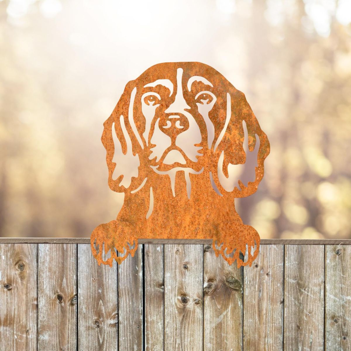 Beagle Rustic Fence Topper  Beagle Rustic Fence Topper