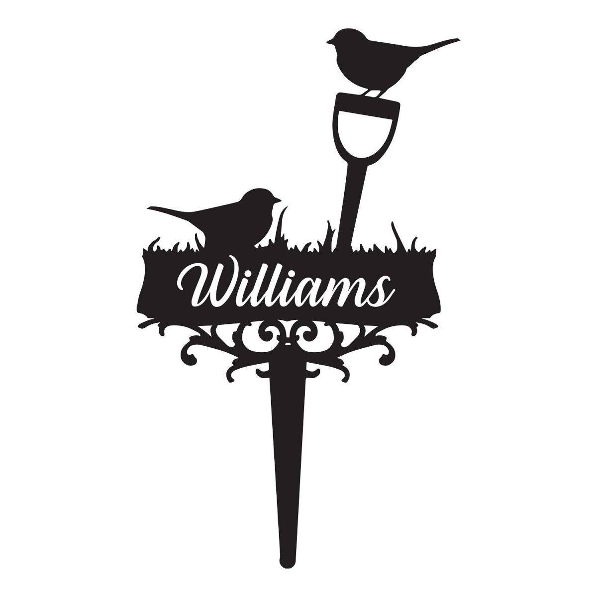 Robin on Spade Memorial Ground Spike