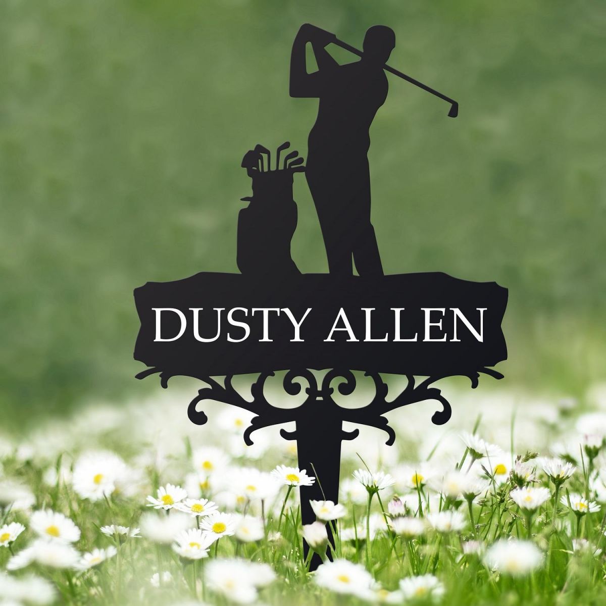 Golf Memorial Ground Spike in Situ 