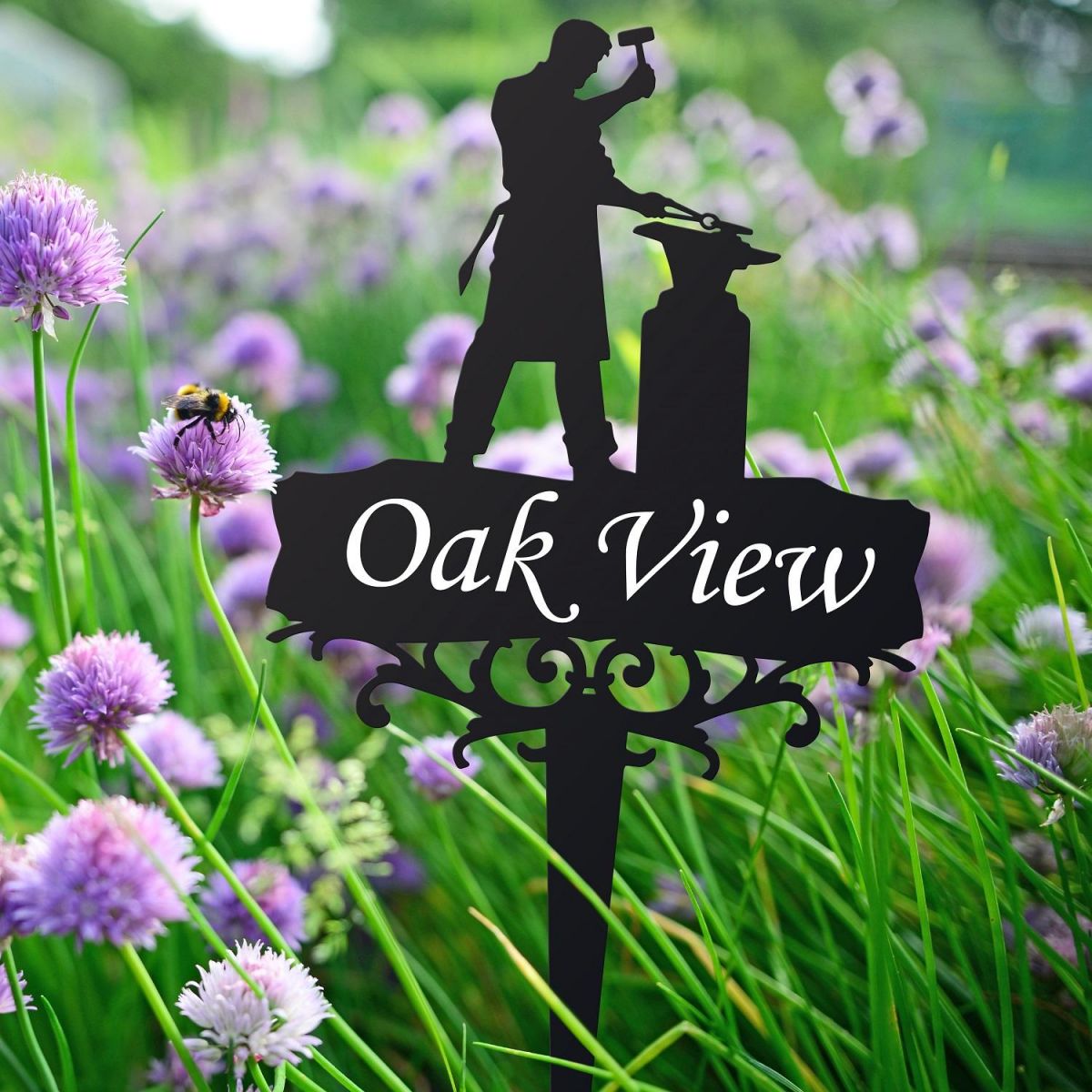 Memorial Ground Spike with Blacksmith 