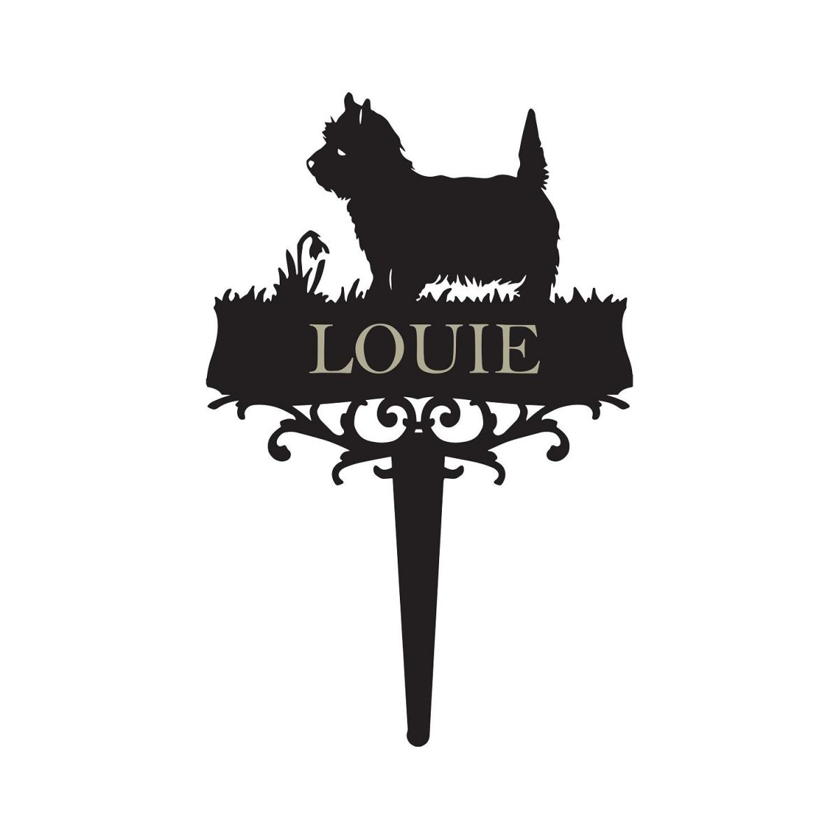 West Highland White Terrier Memorial Spike  West Highland White Terrier Memorial Spike