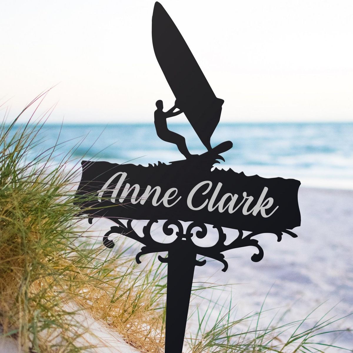 Windsurfer Memorial Ground Spike in Situ  Windsurfer Memorial Ground Spike in Situ