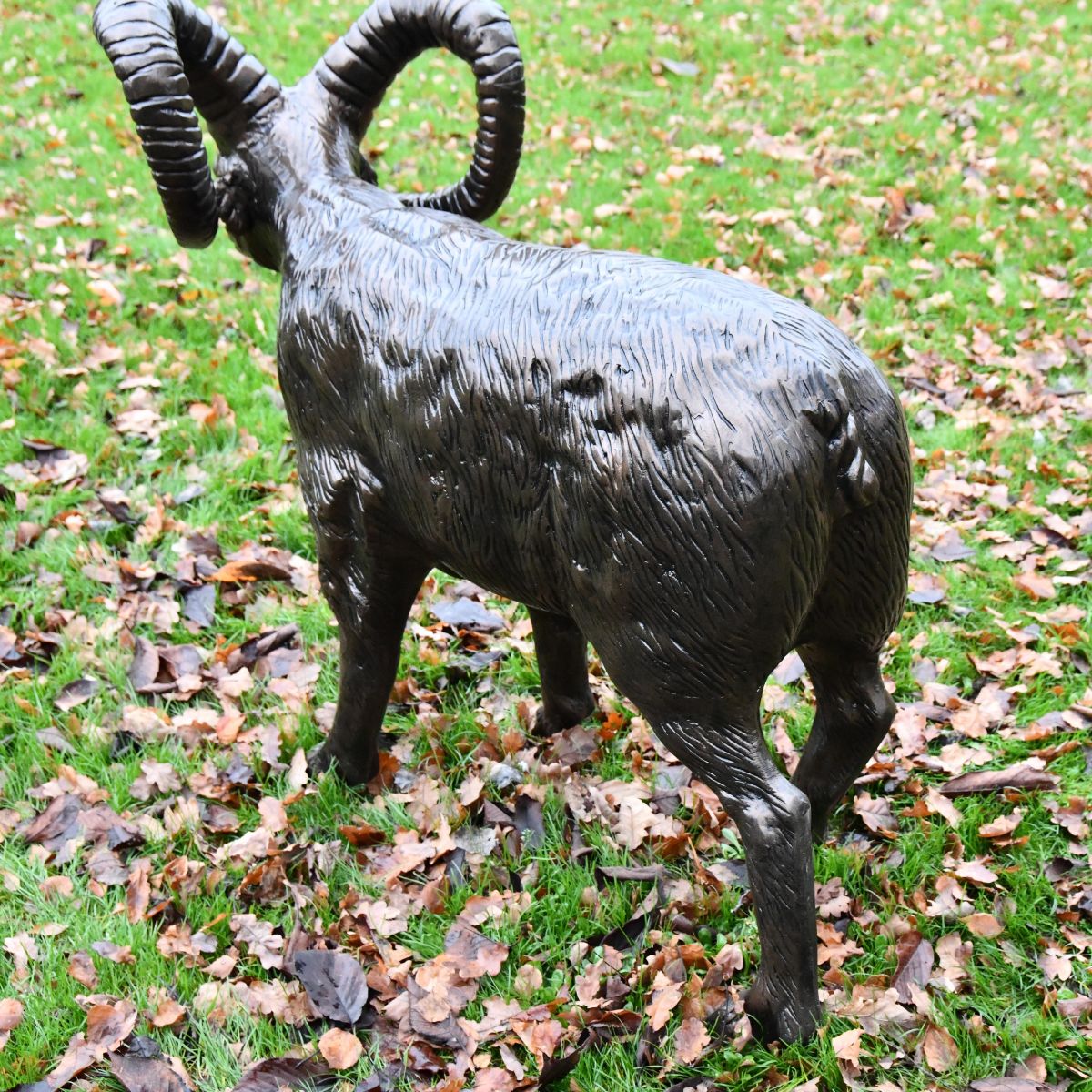 Rear view of Standing Ram Sculpture Rear view of Standing Ram Sculpture