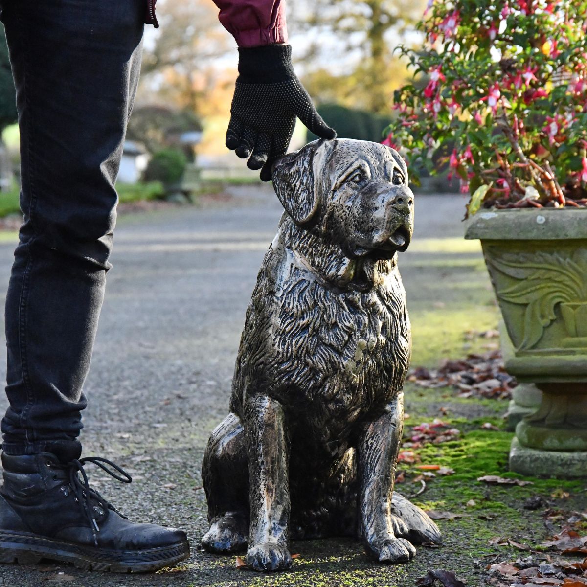 St. Bernard Puppy Sculpture in situ St. Bernard Puppy Sculpture in situ