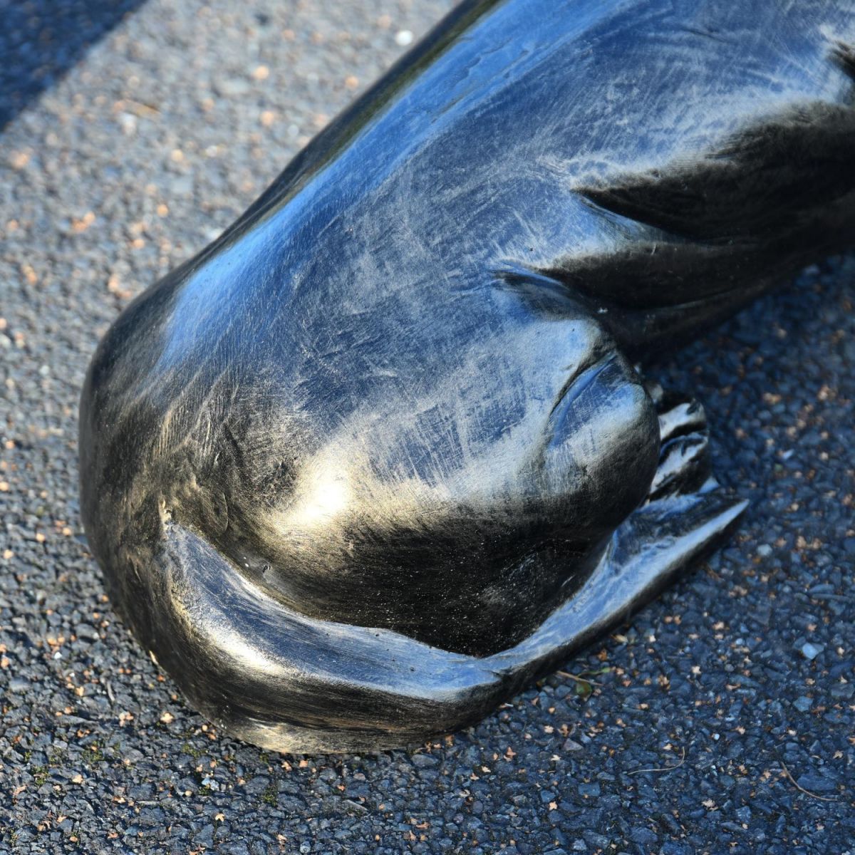 Rear view of Basset Hound Sculpture  Rear view of Basset Hound Sculpture