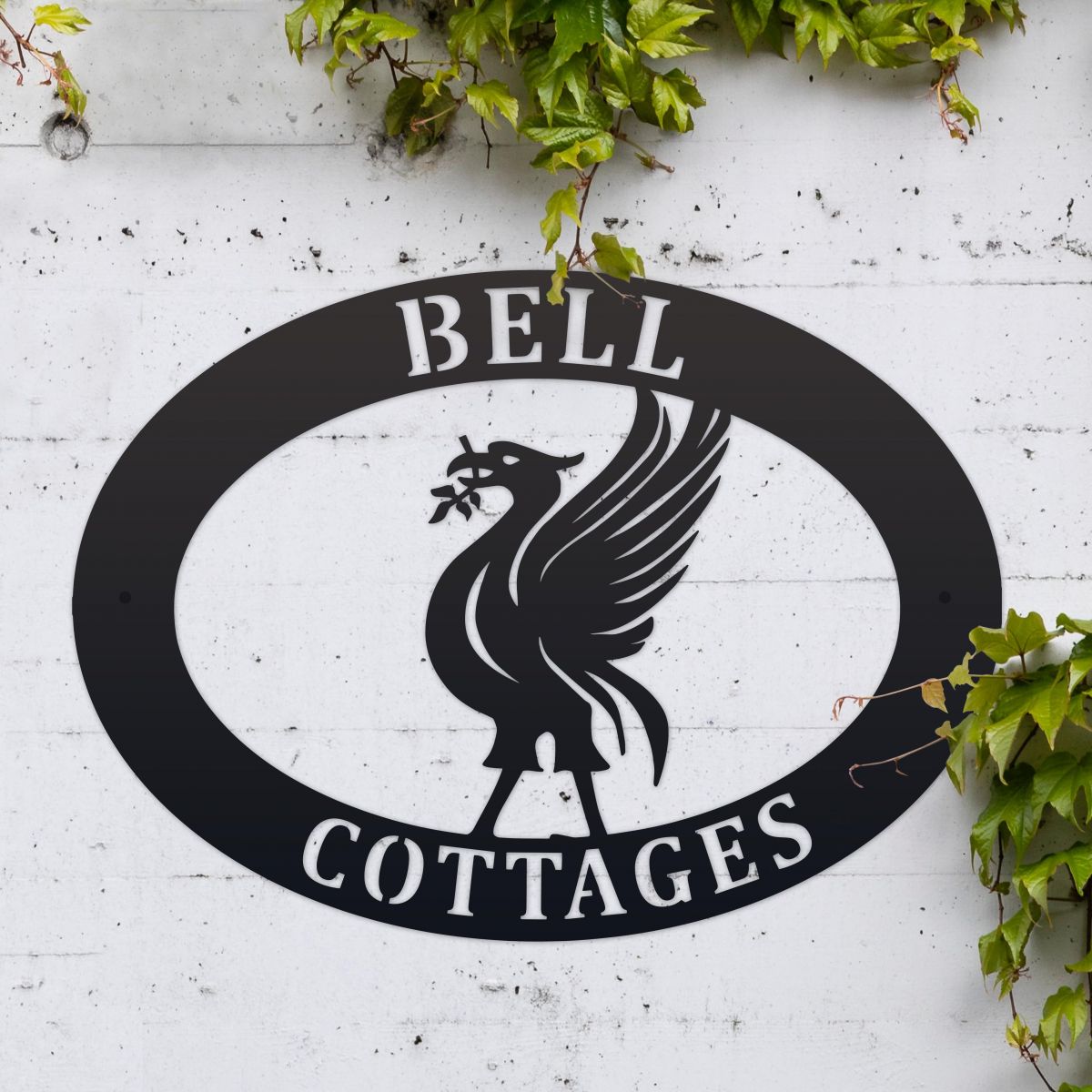 Liver Bird Iron House Name Sign