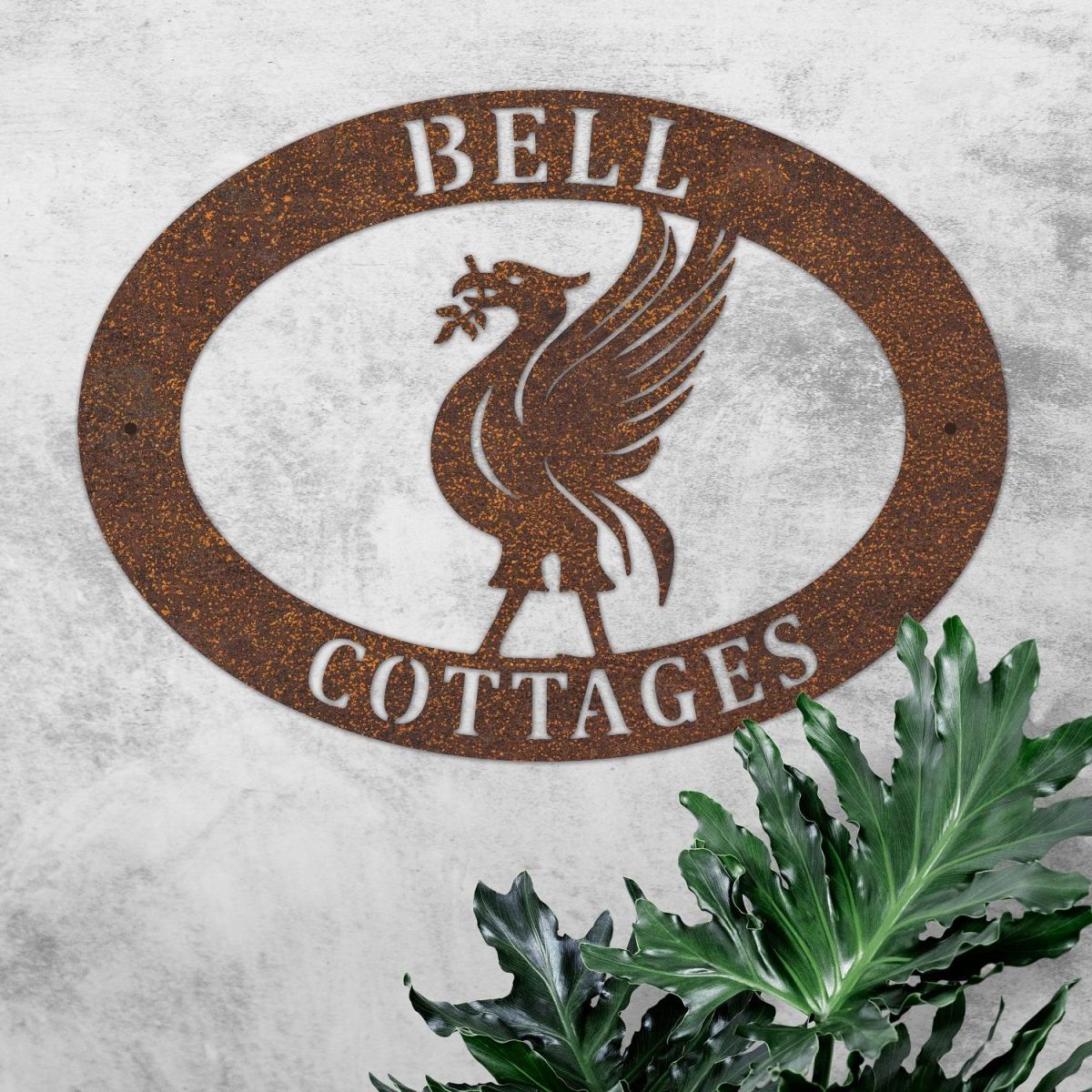 Wall Mounted Oval House Name Sign  Wall Mounted Oval House Name Sign