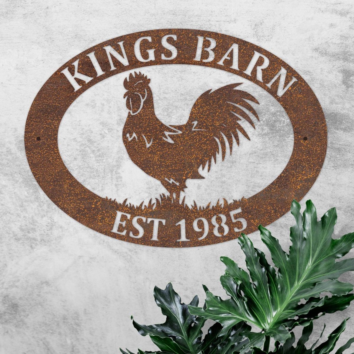 Personalised Oval House Name Sign 