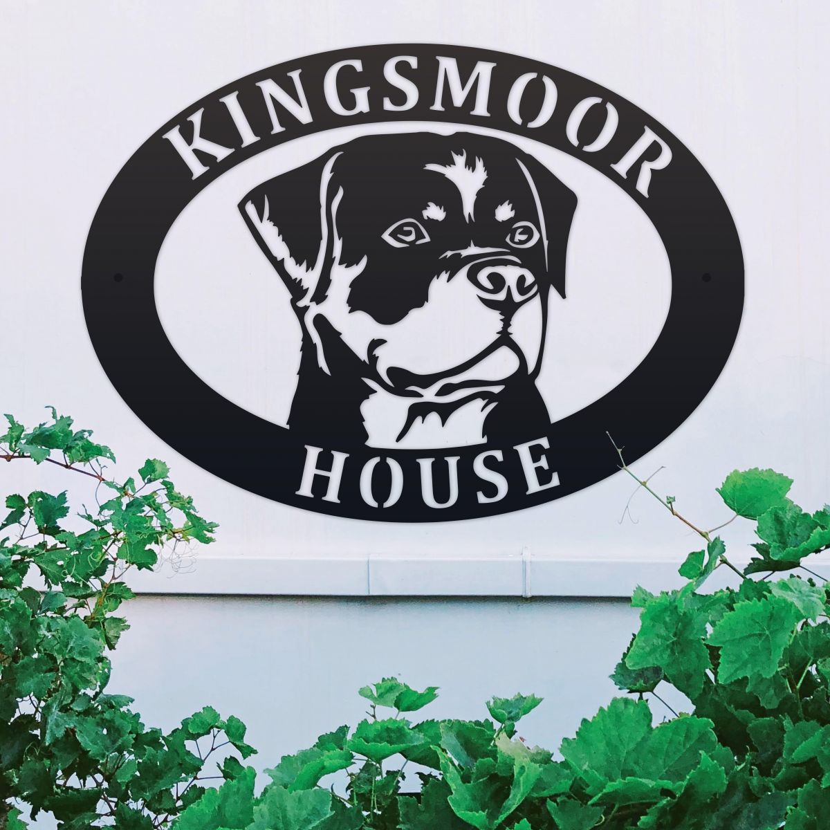 Rottweiler House Name Sign 