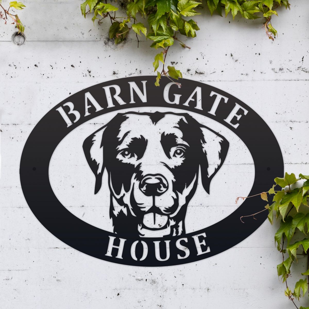 Personalised Labrador House Name Sign Personalised Labrador House Name Sign