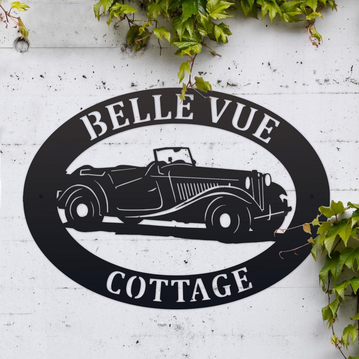 MG TD 1953 Iron Oval House Name Sign